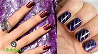 Будь стильной! Классический маникюр с новым лаком Magneto Gelish + коррекция и покраска бровей и ресниц в салоне „Orhideja” со скидкой 50%!