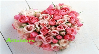 Pārsteidz mīļoto Valentīndienā! 9 rozes  (80 cm) tikai par 18 Ls + 100% atlaide piegādei!