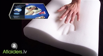 Спите сном младенца и просыпайтесь по утрам бодрым! Подушка с пеной memory „Comfort Memory Pillow” сейчас всего за 12.99 EUR!