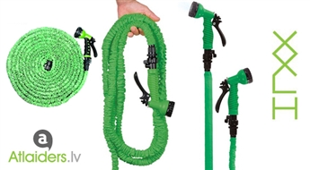 Noderīgs piedāvājums pavasara sākumā! XXL HOSE elastīga dārza šļūtene (22 metri) ar 7 dažādiem laistīšanas režīmiem – tagad tikai par 16.99 EUR!