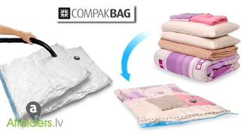 Hermētisks vakuuma maiss kompaktai un drošai mantu glabāšanai – tagad tikai par 2.95 EUR!