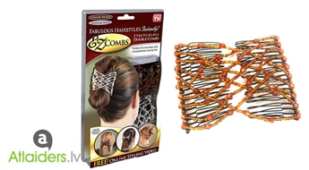 Skaista frizūra svētkos vai ikdienā! Divas matu sprādzes „EZ Combs” ar 56% atlaidi!
