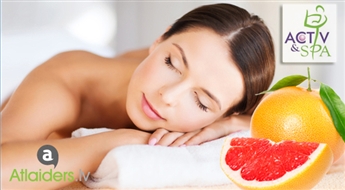 Ienirstiet greipfrūta paradīzē! Greipfrūta SPA rituāls centrā "Activ&Spa"! Tagad ar 59% atlaidi!