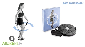 Body Twist Board rotējošais disks-trenažieris roku, krūšu, vēdera, sēžamvietas un kāju muskulatūras trenēšanai!