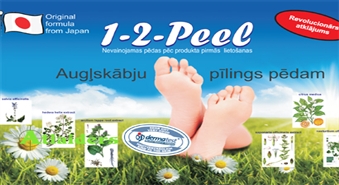 ALTERNATĪVA PEDIKĪRAM – REVOLUCIONĀRS ATKLĀJUMS – NOLOBOŠA MASKA „1-2 PEEL” AR AUGĻSKĀBĒM par iepazīšanās cenu!