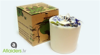 Dabīgā sojas vaska svece vai telpu aromatizatori (100% roku darbs) no candle.lv ar 50% atlaidi!