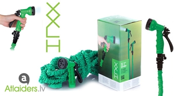 Noderīgs piedāvājums pavasara sākumā! XXL HOSE elastīga dārza šļūtene (22 metri) ar 7 dažādiem laistīšanas režīmiem – tagad tikai par 16.99 EUR!