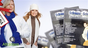 Pēdēja iespēja! Silta šalle ar kabatām un dabīgu linsēklu sildelementu - stilīgs un oriģināls aksesuārs – tagad tikai par 2,90 EUR!