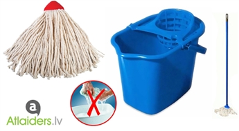 Lielisks piedāvājums katrai saimniecei! Izturīga un ļoti praktiska grīdas slota ar spaini „CENTINI Plast” par neticami zemu cenu – 5 EUR!