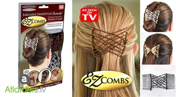 Красивая прическа в праздник или будний день! Две заколки “EZ Combs” со скидкой 56%!