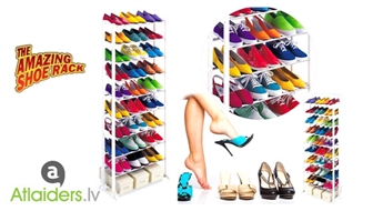 Ietilpīgs un ērts metāla plaukts apaviem “Amazing Shoe Rack” - tagad tikai par 12,59 EUR!