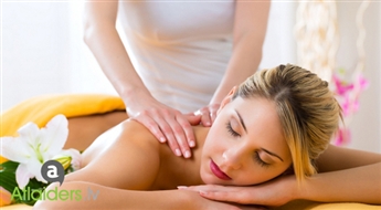 Ārstnieciskā masāža mugurai un apkakles zonai salonā SANSARA – tagad ar 50% atlaidi!