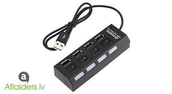 USB habs ar katra porta atsevišķu slēdzi – tagad tikai par 9,99 EUR!