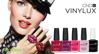 Маникюр с профессиональным лаком для ногтей Shellac VINYLUX + ПОДАРОК: коррекция или покраска бровей или ресниц на Ваш выбор в салоне „Orhideja” со скидкой 50%! 7 МИНУТ И ВЫСОХ!
