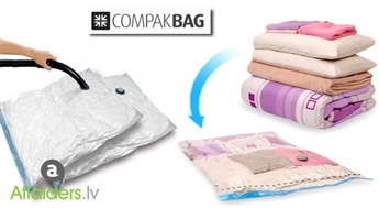 Hermētisks vakuuma maiss kompaktai un drošai mantu glabāšanai – tagad tikai par 2.95 EUR!
