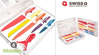 Kvalitatīvais un praktiskais nažu komplekts „Swiss Q knives”, tagad tikai par 14.99 EUR!