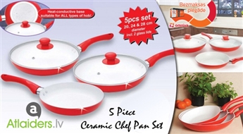 Keramisko pannu komplekts Ceramic Chef Pan tikai par 24.99 EUR!