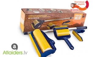 Комплект особых роликов с липкой силиконовой поверхностью „Sticky Clean Rollers”! Для устранения шерсти, крошек, пыли со всех поверхностей и одежды!
