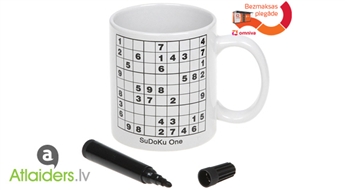 Sudoku cienītājiem! Sudoku krūze – tagad ar 60% atlaidi!