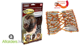 Skaista frizūra svētkos vai ikdienā! Divas matu sprādzes „EZ Combs” ar 60% atlaidi!