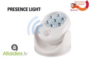 Mājīgām un drošām telpām! LED gaismeklis ar kustību sensoru  – tikai par 9.99 EUR!