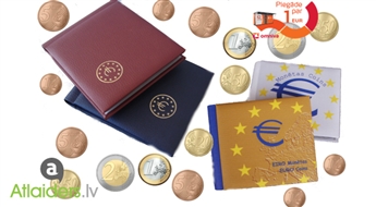 Albumi "Eiro monētas" dažādu monētu kolekcijām.