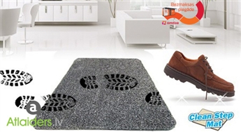 Мягкий коврик для ног „Clean Step Mat”, который отлично абсорбирует влагу и грязь!