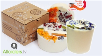 Свечи из натурального соевого воска (100% ручная работа) от candle.lv, c 45% скидкой!