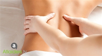 Ārstnieciskā masāža mugurai un apkakles zonai salonā SANSARA – tagad ar 50% atlaidi!