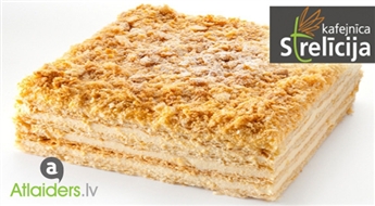 Pašcepta kūka "Mājas Napoleons" (1,1 kg) no kafejnīcas Strelīcija -38%