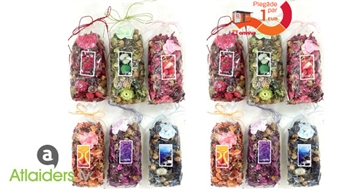 Sausi ziedi ar dažādiem aromātiem (450gr.) palīdzes izveidot patīkamu atmosfēru Jūsu mājā!