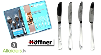 Eleganti nerūsējošā tērauda galda piederumu komplekti "Hoffner"!