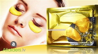 Kolagēna maskas ādai ap acīm "Crystal Collagen Gold" sejas svaigums un jaunība!