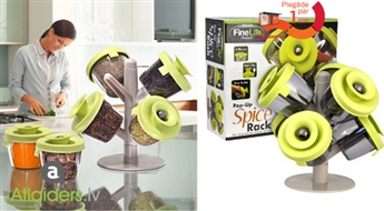Компактный и практичный органайзер для специй Spice Rack 6 в 1!