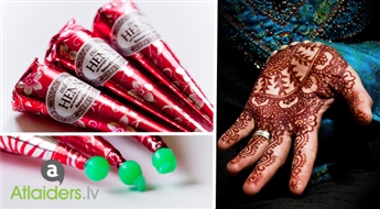 Dabīgā henna dekoratīviem ķermeņa zīmējumiem Mehndi (3 gab.) no Herbals.lv