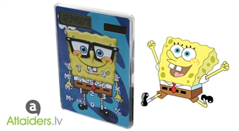 Interesants piedāvājums Jūsu bērnam! Sponge Bob kalkulators ar saules uzlādes funkciju!