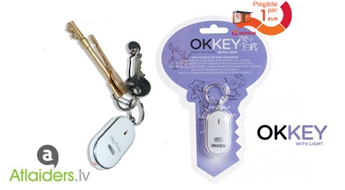 Nevarat atrast atslēgas? Problēma ir atrisināta! Atslēgu atradējs Key Finder Keyring tagad tikai par 3,50 EUR!
