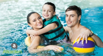 Акваклуб AQUA FUN: частное посещение бассейна для 3 человек + турецкая баня (вместе 1 час 15 мин)!