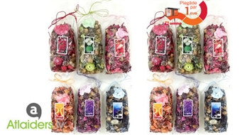 Sausi ziedi ar dažādiem aromātiem (450gr.) palīdzes izveidot patīkamu atmosfēru Jūsu mājā!