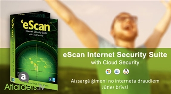 Izveido datora aizsardzību! Antivīrusa programma eScan Internet Security Suite with Cloud Security!
