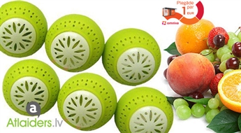 Сохраняйте продукты свежими больше! Поглатитель запахов Fridge Balls (3 шт.)!