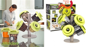 Компактный и практичный органайзер для специй Spice Rack 6 в 1!