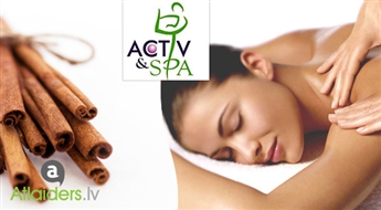 Divu stundu SPA rituāls visam ķermenim «Kanēļu fantāzija»!