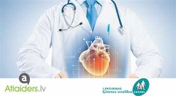 Kardiologa konsultācija + elektrokardiogramma I.Paturskas ģimenes veselības centrā ar 50% atlaidi!