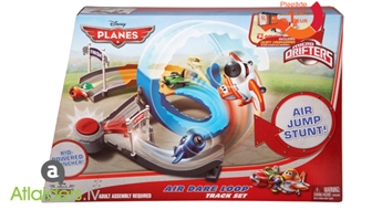 Захватывающая игра! Трасса Air dare loop с диснеевским самолетиком Dusty Crophopper фирмы Mattel!