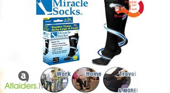 Черные компрессионные носки "Miracle Socks" для мужчин и женщин!