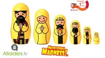 6 веселых матрешек Madness к Рождеству! Современный и простой дизайн!
