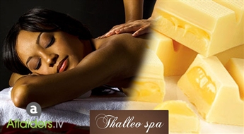 Spa rituāls "Baltā šokolāde" visam ķermenim (80 min) + Zemeņu maska salonā THALLEO SPA!