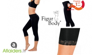 Леггинсы длиной 3/4 с кружевом  от Figur Body!