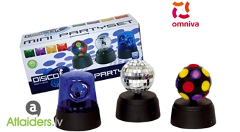 Комплект красочных светодиодных диско шаров Disco Mini Party для вечеринок и мероприятий!